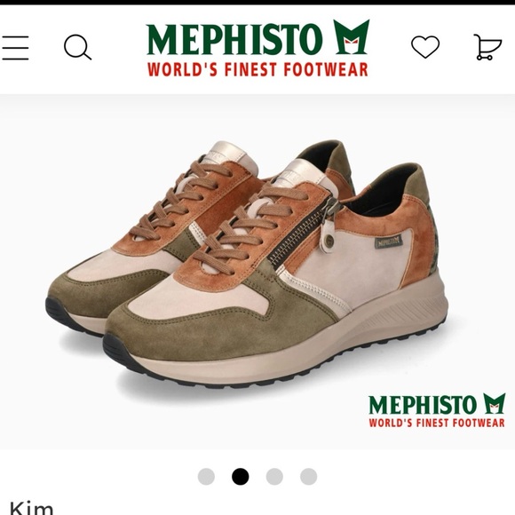 Mephisto Kim Sneakers in Loden $279 Size 7 LIKE NEW - Picture 2 of 7